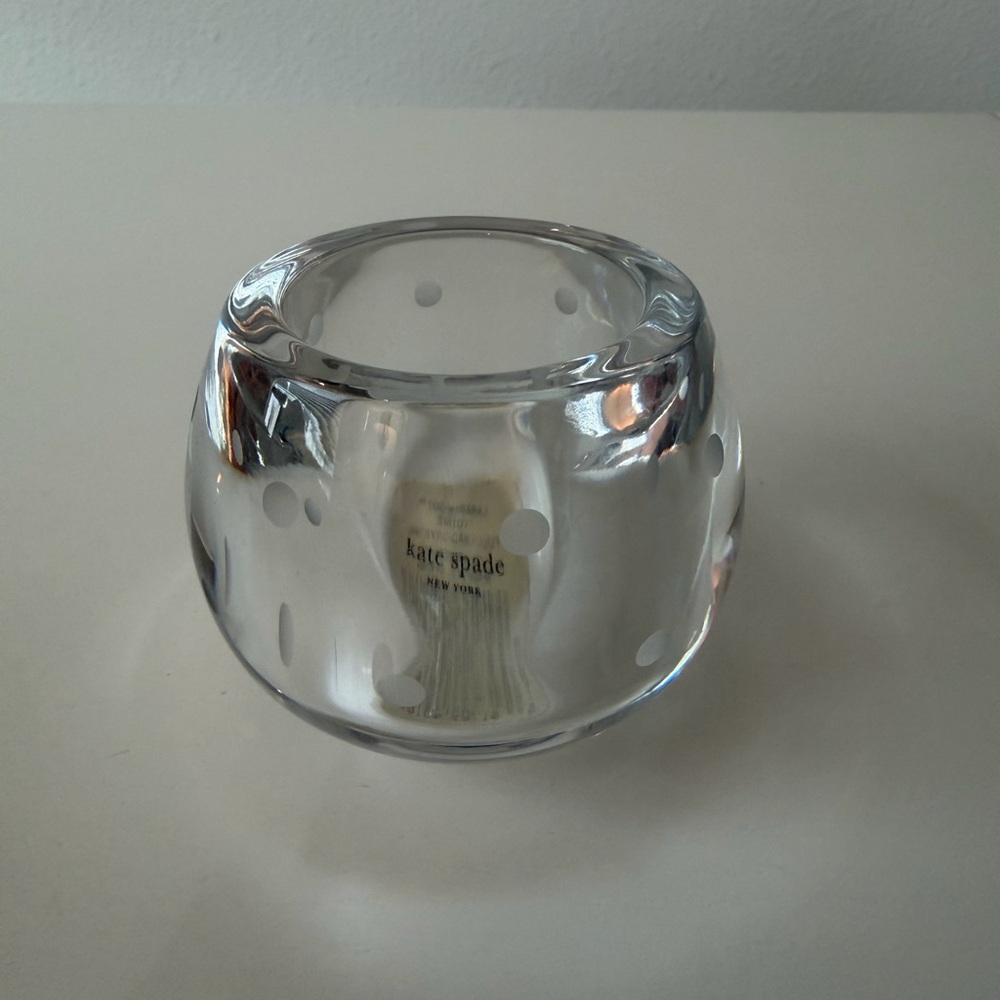 Kate Spade Metallic Polka Dot Glass Bowl
